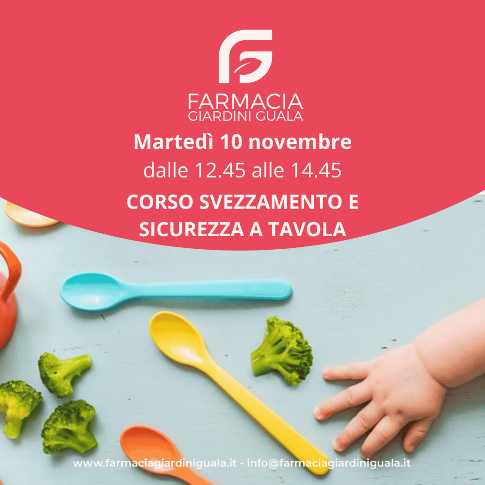 CORSO SVEZZAMENTO E SICUREZZA A TAVOLA