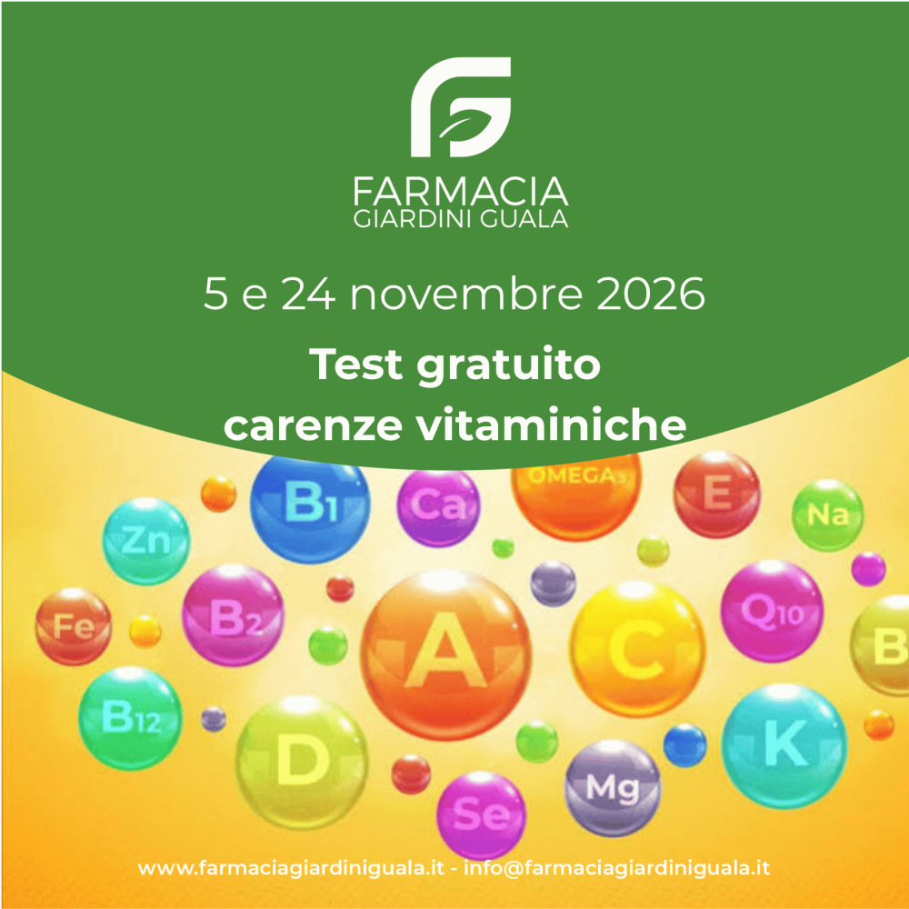TEST GRATUITO CARENZE VITAMINICHE